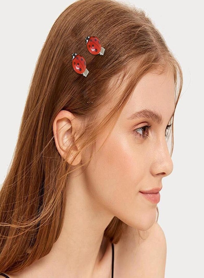 CYUXING 20Pcs Fun Ladybug Hair Clips for Women & Girls, Whimsical Cute Bug Hair Accessories with Metal Grip | Fun Decorative Clips for Daily Use & Cosplay Themed Party & Halloween - Image 4